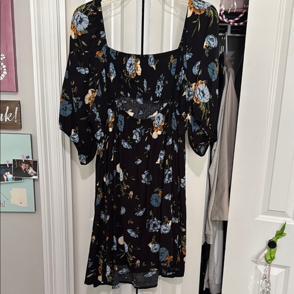 Maurices Black Sheath Dress with Puff Sleeves and Square Neck - Picture 6 of 11